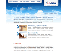 Tablet Screenshot of elklim.cz